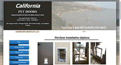 Desktop Screenshot of californiapetdoors.com